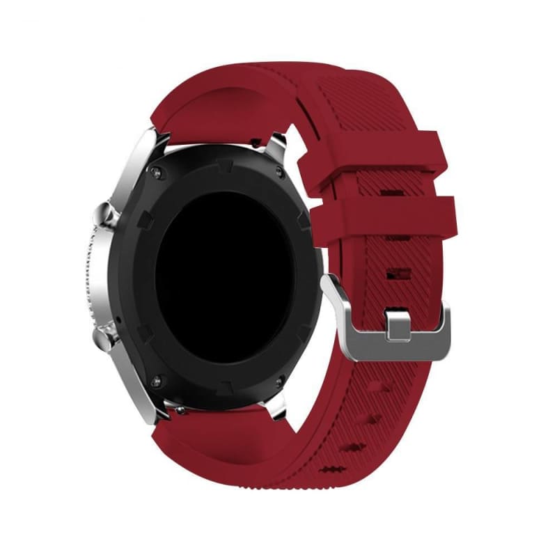 Silicone Strap Textured for Watch - coffee 16 / 20 mm / 0.79