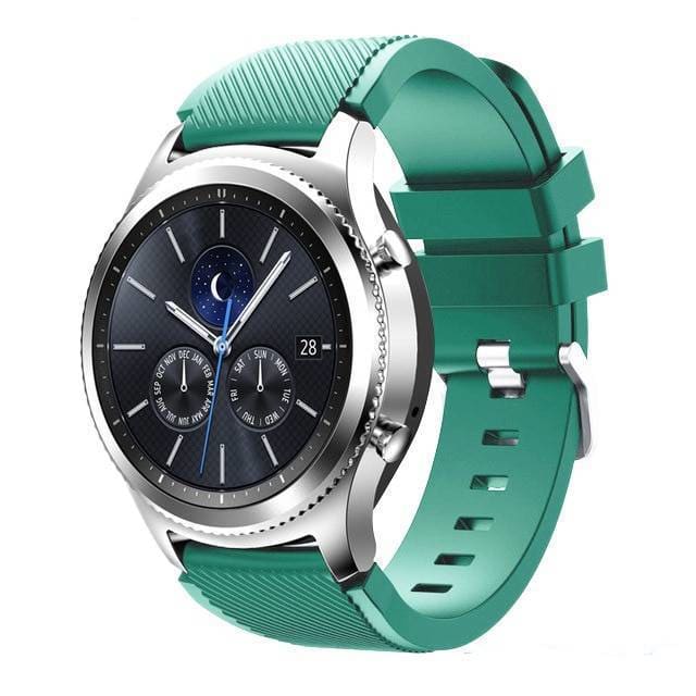 Silicone Strap Textured for Watch - Light blue 13 / 22 mm / 