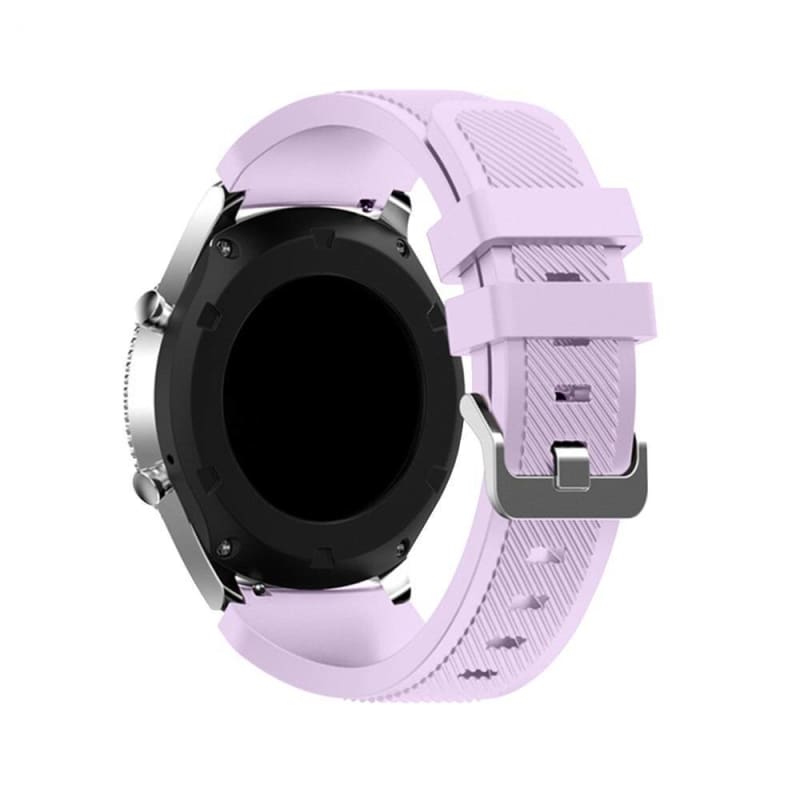 Silicone Strap Textured for Watch - lilac 24 / 22 mm / 0.87 