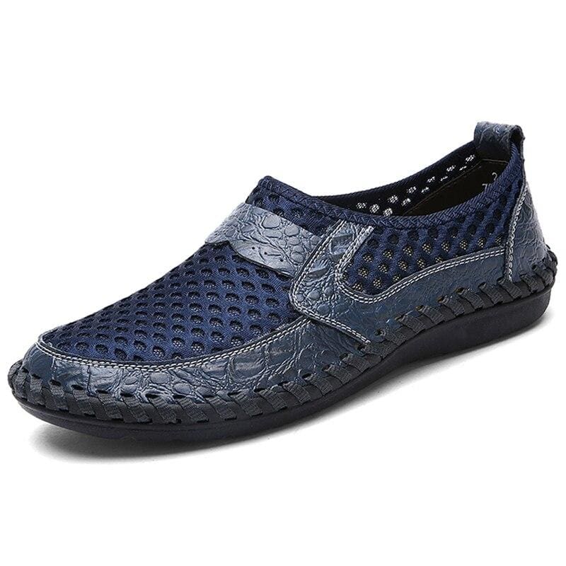 Soft Flats Sandals Handmade Loafer shoes - Black / 9