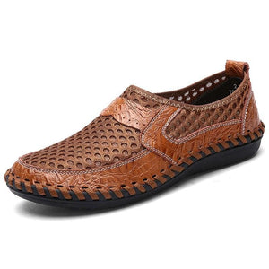 Soft Flats Sandals Handmade Loafer shoes - Blue / 11