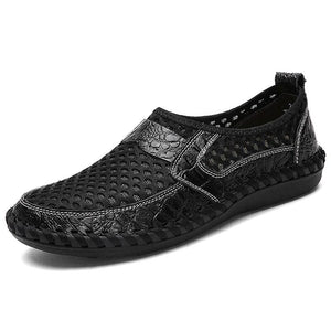 Soft Flats Sandals Handmade Loafer shoes - Green / 6.5