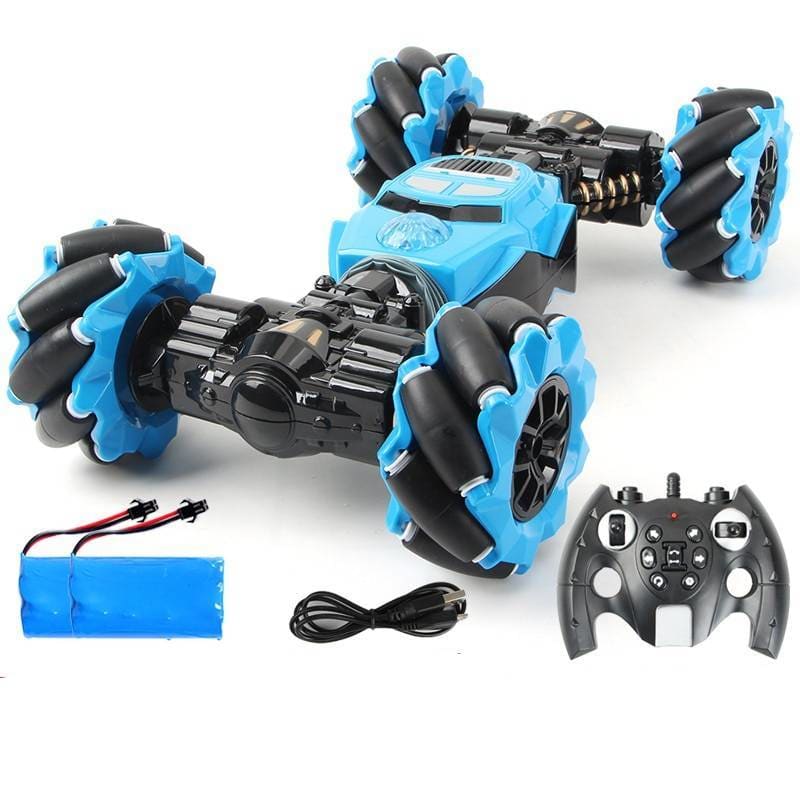 Speed Car Stunt Climbing with Radio Control for kids - Blue 