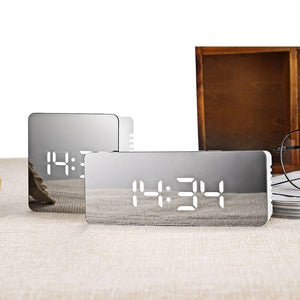 Square Mirror Alarm Clock