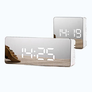 Square Mirror Alarm Clock