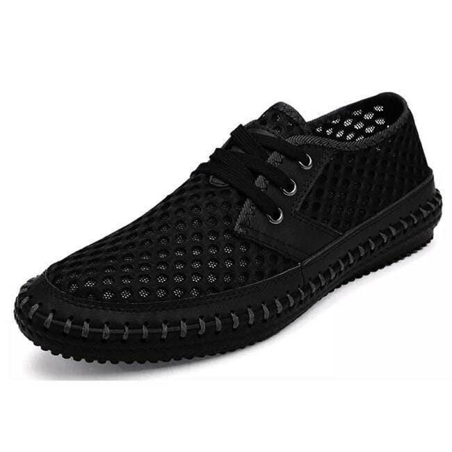 Summer Breathable Mesh Shoes Men - brown / 10