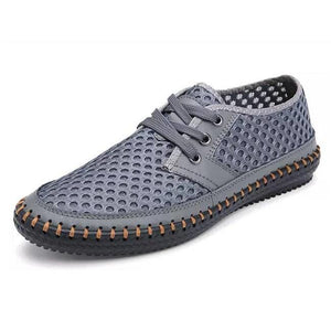 Summer Breathable Mesh Shoes Men - gray / 7.5