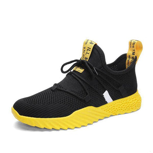 Summer Mesh Shoe Fashionable Sneaker - Black red / 13