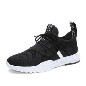 Summer Mesh Shoe Fashionable Sneaker - Black red / 14