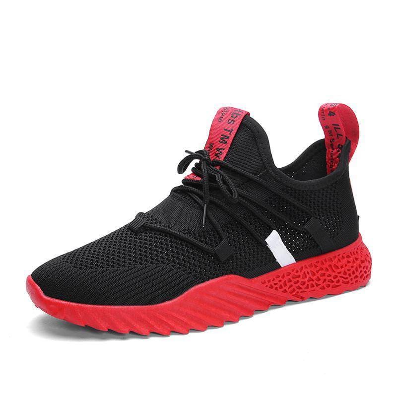 Summer Mesh Shoe Fashionable Sneaker - Black white / 13