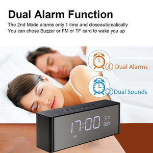 Super Bass Bluetooth Speaker with Alarm Clock