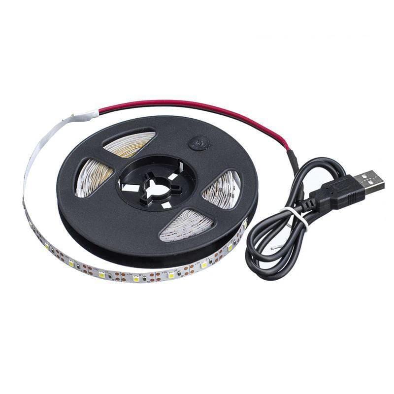 Universal Flexible USB LED Strip - White / L