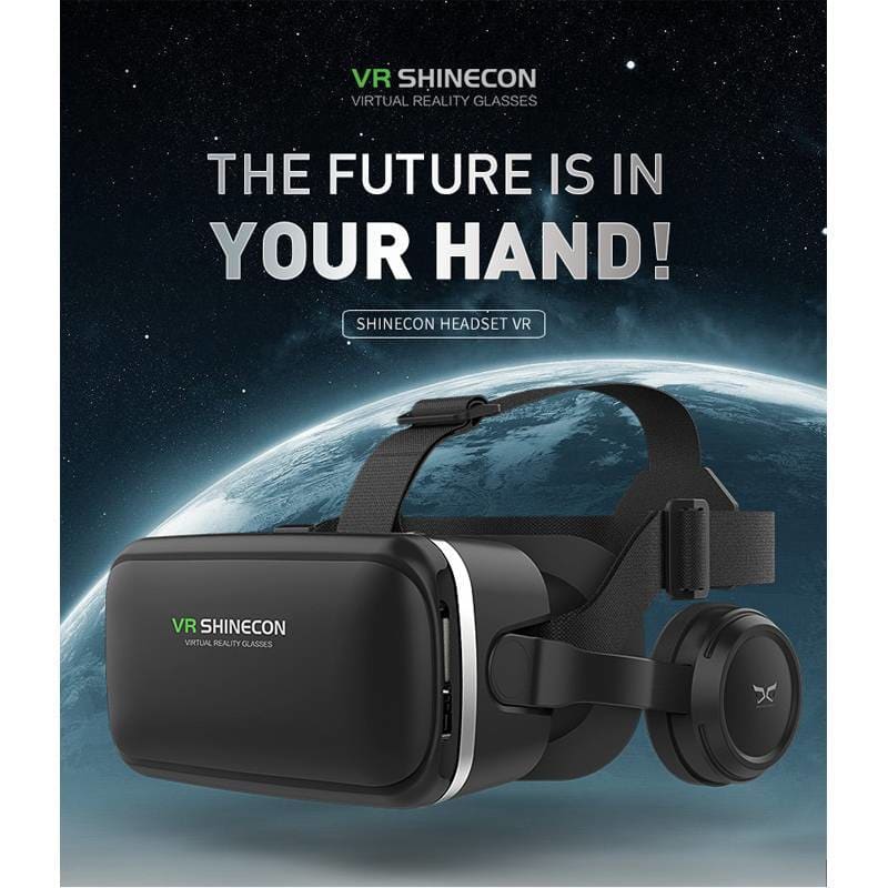 Universal Virtual Reality Headset with AR - Black