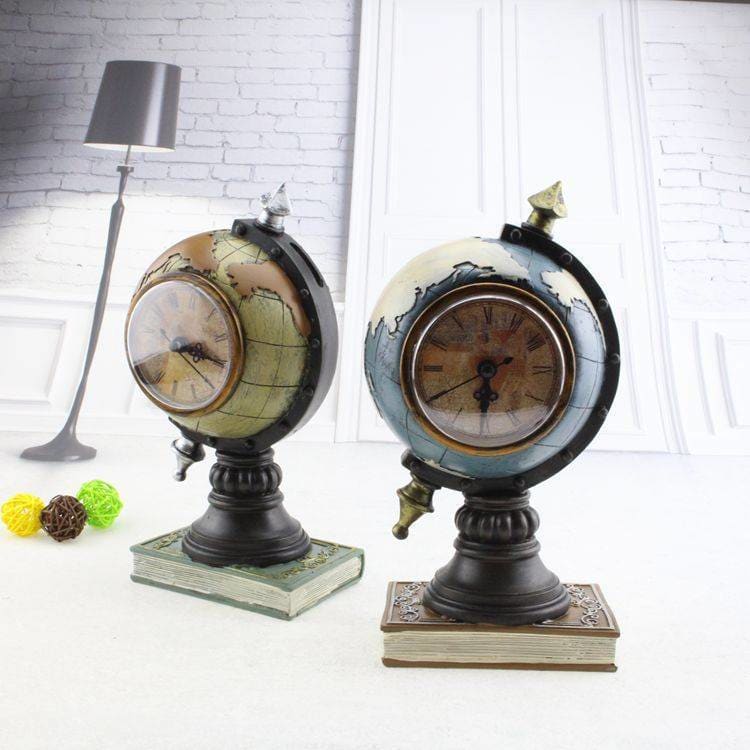 Vintage Style Globe Shaped Alarm Clock