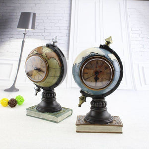 Vintage Style Globe Shaped Alarm Clock