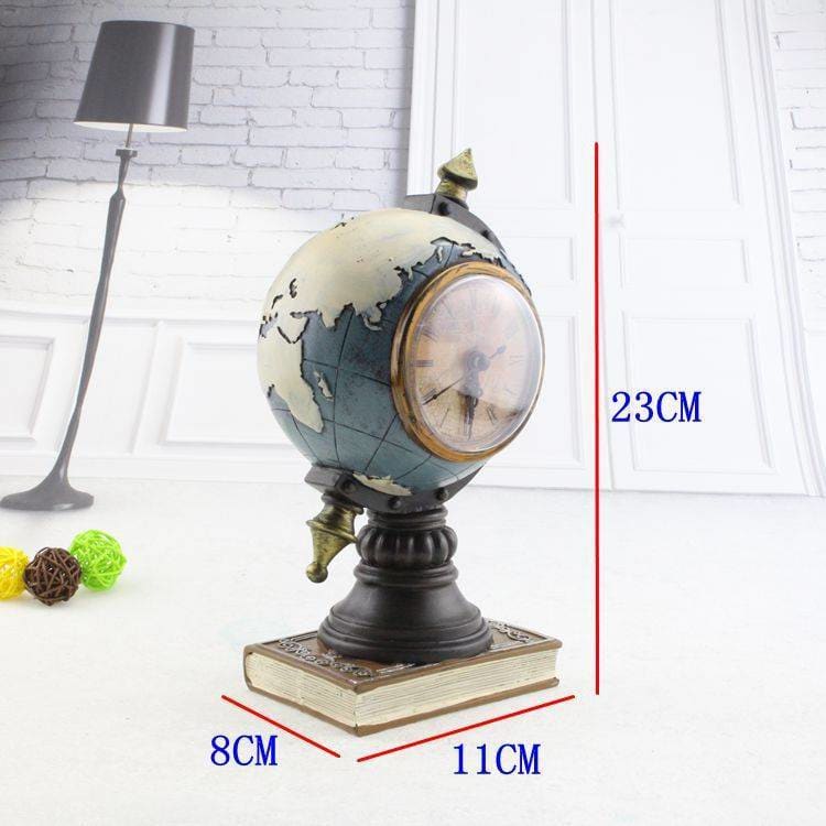 Vintage Style Globe Shaped Alarm Clock