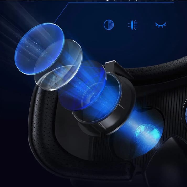 Virtual Reality Glasses and Smart Bluetooth Wireless Remote 
