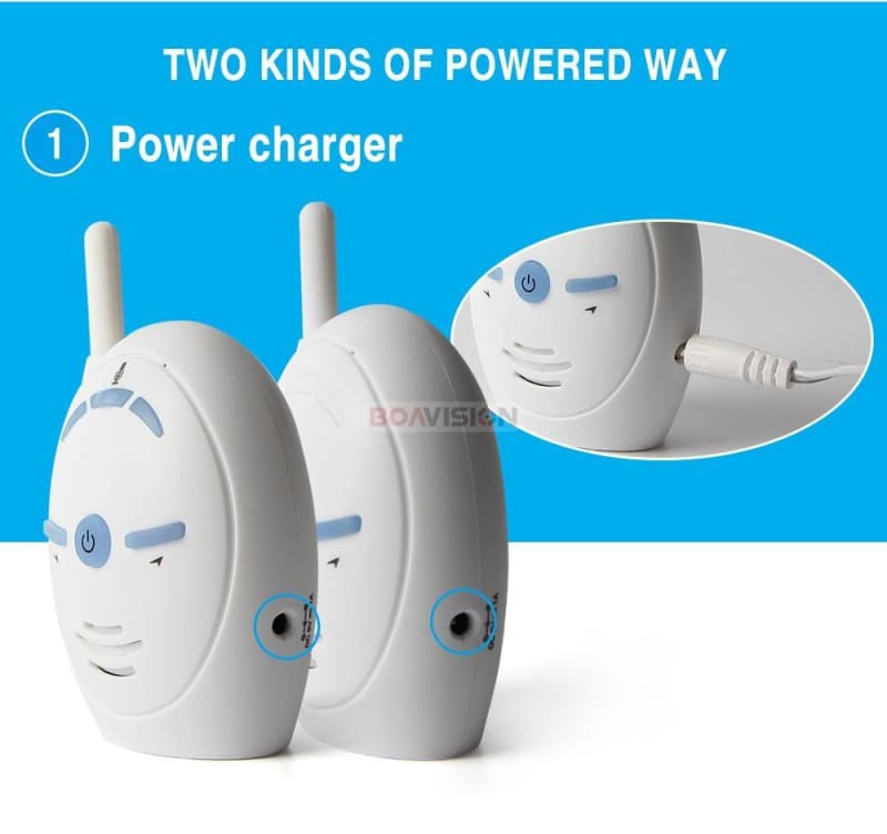 Walkie Talkie Baby Sound Monitor - White
