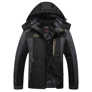 Waterproof Hiking Jacket Softshell For Men - Black / L