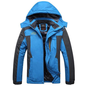 Waterproof Hiking Jacket Softshell For Men - Blue / L