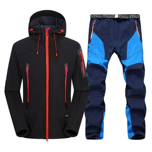 Waterproof Hiking suits - as show 2pc / Asian M EUR S