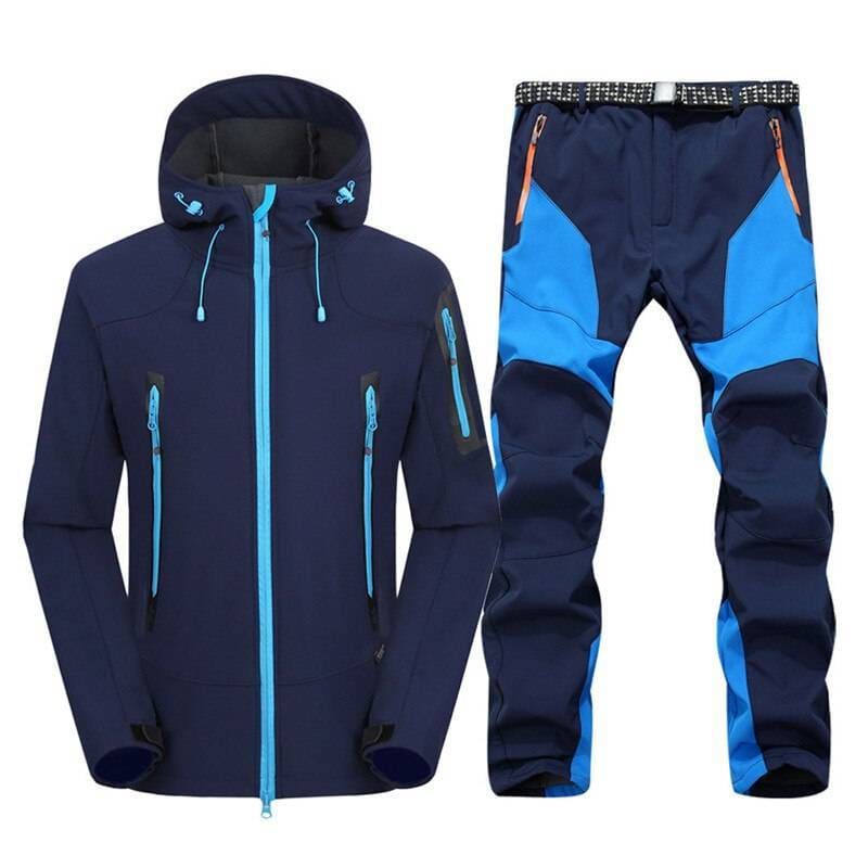 Waterproof Hiking suits - Blue Jackets / Asian XL EUR L