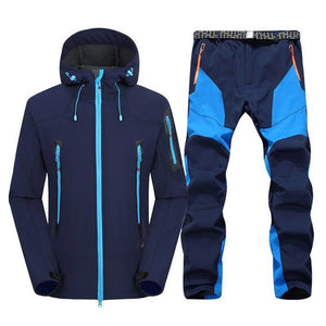 Waterproof Hiking suits - Blue Jackets / Asian XL EUR L