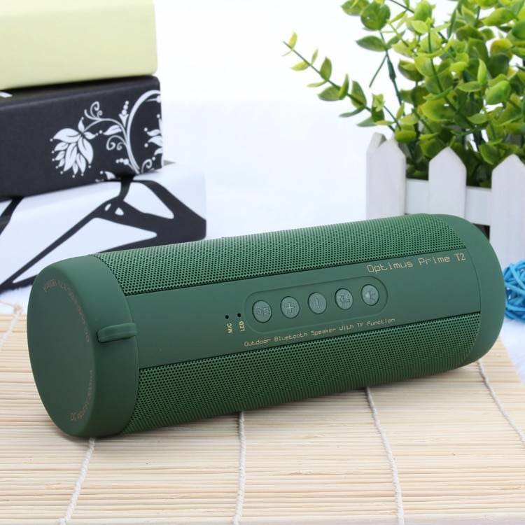 Waterproof Portable Bluetooth Speaker - Metal / Army Green