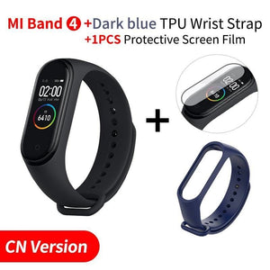 Waterproof Smart Fitness Tracker - Add Darkblue Strap