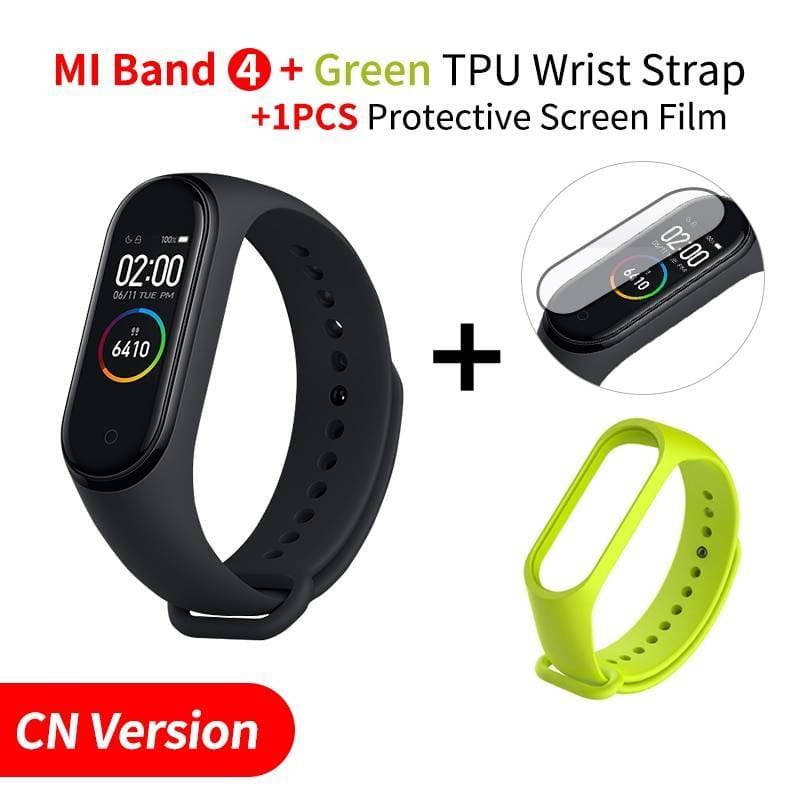 Waterproof Smart Fitness Tracker - Add Green Strap