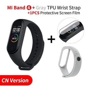 Waterproof Smart Fitness Tracker - Add Grey Strap