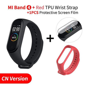 Waterproof Smart Fitness Tracker - Add Red Strap