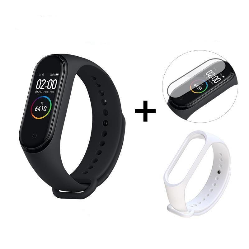 Waterproof Smart Fitness Tracker - Add White Strap