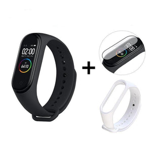 Waterproof Smart Fitness Tracker - Add White Strap