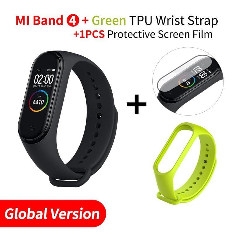 Waterproof Smart Fitness Tracker - EN Add Green Strap