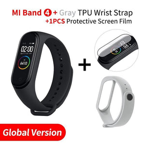 Waterproof Smart Fitness Tracker - EN Add Grey Strap