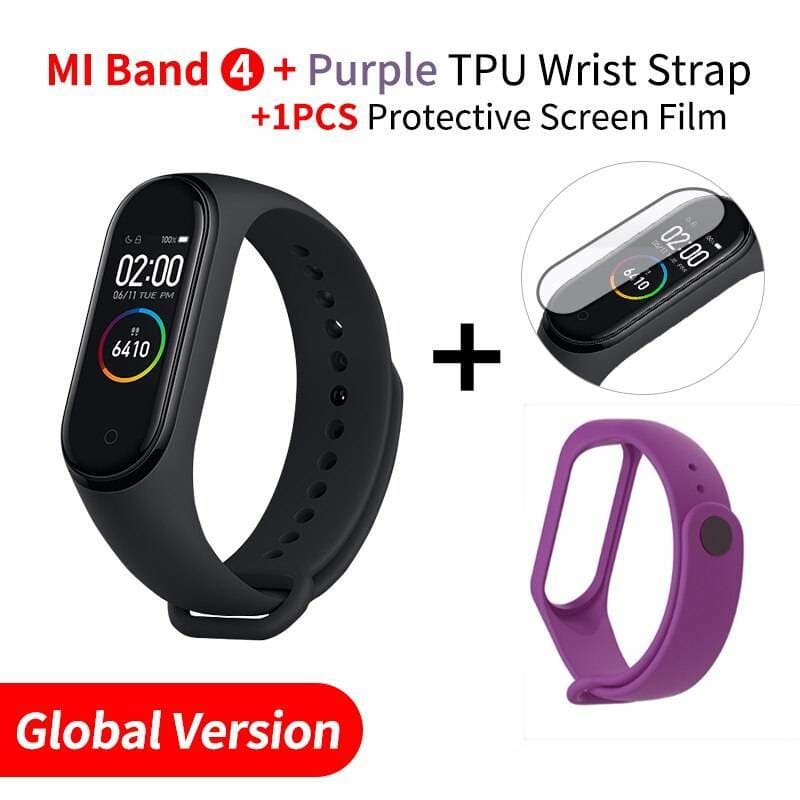 Waterproof Smart Fitness Tracker - EN Add Purple Strap