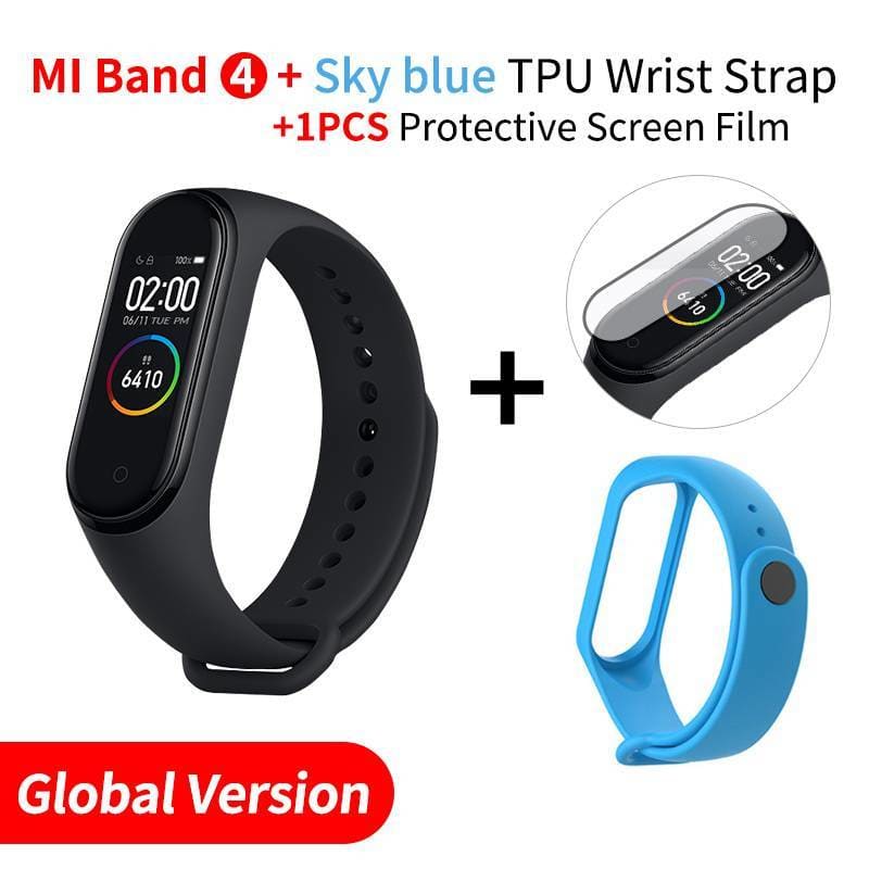 Waterproof Smart Fitness Tracker - EN Add Skyblue Strap