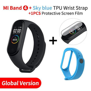 Waterproof Smart Fitness Tracker - EN Add Skyblue Strap