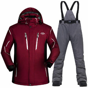 Waterproof And Windproof Snow Jackets - ZYM1 and GRAY / XXXL