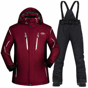 Waterproof And Windproof Snow Jackets - ZYM1 and Navy / XXXL