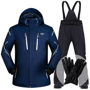 Waterproof And Windproof Snow Jackets - ZYM2 and Navy / M