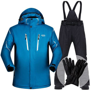 Waterproof And Windproof Snow Jackets - ZYM2 Navy(gloves) / 