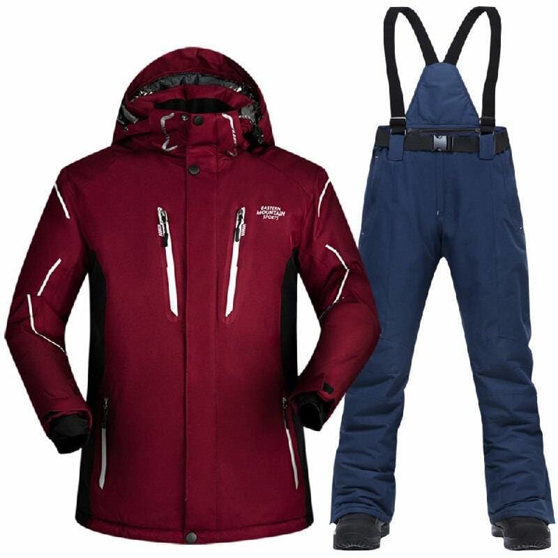 Waterproof And Windproof Snow Jackets - ZYM2 Navy(gloves) / 