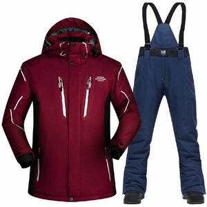 Waterproof And Windproof Snow Jackets - ZYM2 Navy(gloves) / 