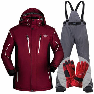 Waterproof And Windproof Snow Jackets - ZYM2 Navy(gloves) / 