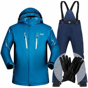 Waterproof And Windproof Snow Jackets - ZYM3 and GRAY / XXL