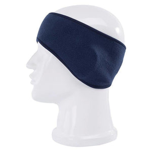 Windproof Warm Fleece Running Headband - Navy Blue