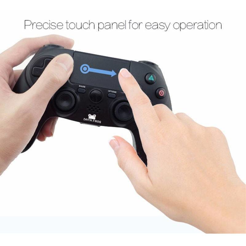 Wireless Bluetooth Dual Vibration Gamepad for PS4 - Black / 