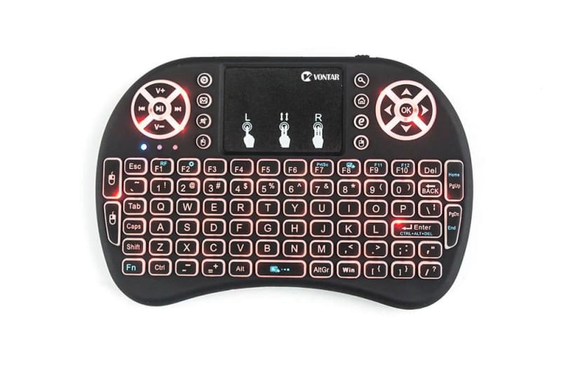 Wireless Keyboard With Air Mouse Touchpad